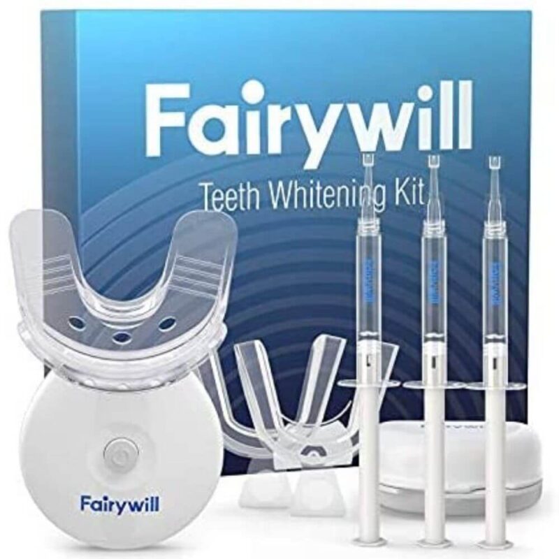 Fairywill Teeth Whitening Kit with Led Light for Sensitive Teeth