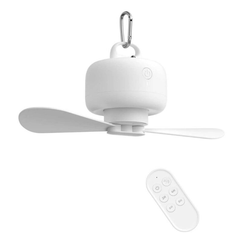 Jisulife Portable Ceiling Fan with Timer Remote Control
