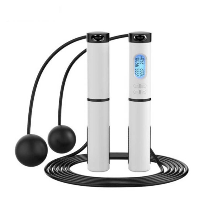 Smart Skipping Rope with LCD Smart Calorie Counter white