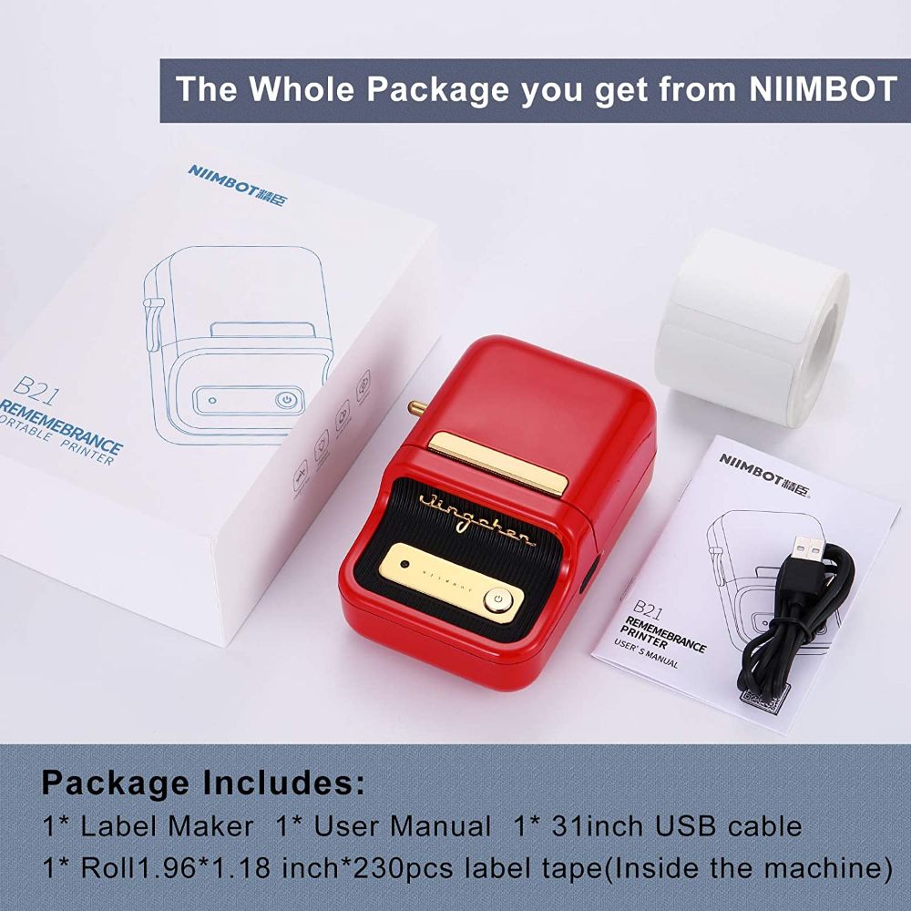 Wholesale Niimbot B21 Label Printer Maker Black, Red, And Green 20