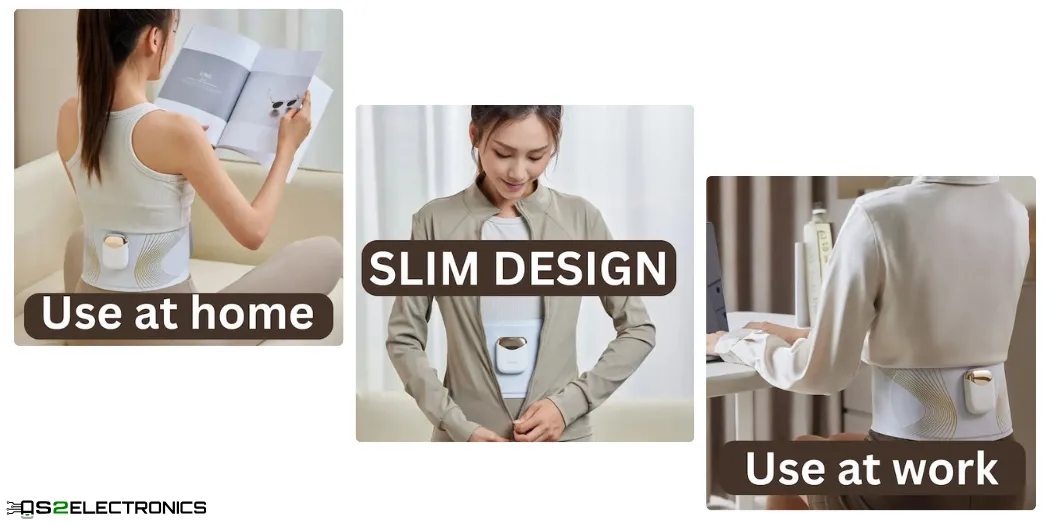 Tech Love Electric Abdominal Belt – EMS & TENS Muscle Stimulation for Pain Relief & Toning