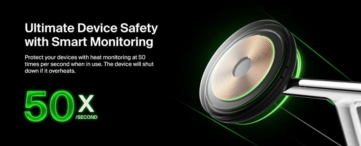 Belkin BoostCharge Three In One Qi2 Wireless Charging Station For iPhone Apple Watch And AirPods