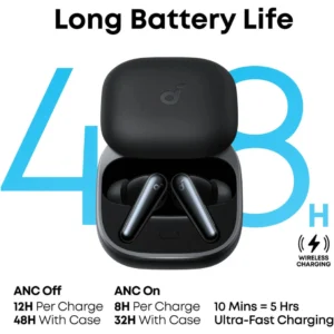 Anker Soundcore Liberty 5 Wireless Noise Cancelling Earbuds Bluetooth 5.4 Dolby Audio Black