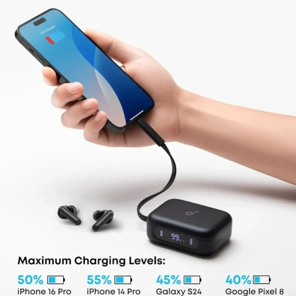 Anker Soundcore P41i Wireless Noise Cancelling Earbuds 11mm Drivers Long Battery Black