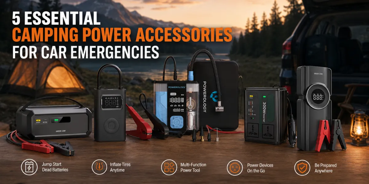 5 Essential Camping Power Accessories for Car Emergencies