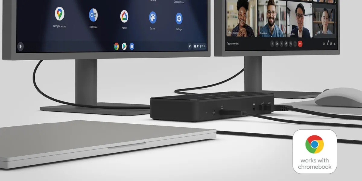 محطة إرساء Belkin ذات 14 منفذ USB-C مع خاصية توصيل الطاقة بقدرة 65 واط ودعم شاشات متعددة بدقة 4K، باللون الأسود