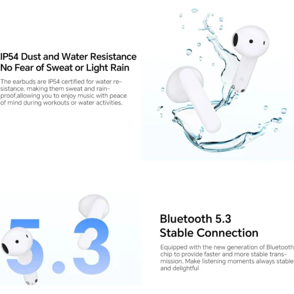 HONOR Choice X7e Wireless Earbuds With ANC Bluetooth 5.3 40H Battery