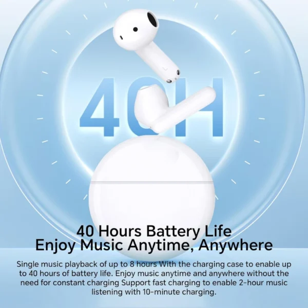 HONOR Choice X7e Wireless Earbuds With ANC Bluetooth 5.3 40H Battery
