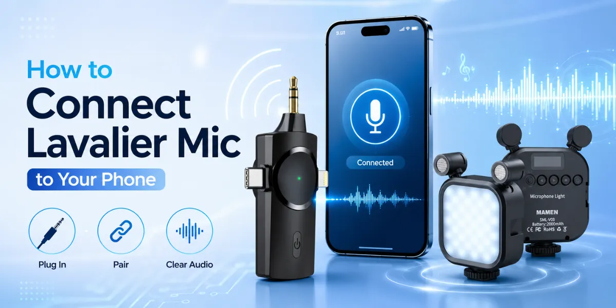 How to Connect Lavalier Mic to Phone?