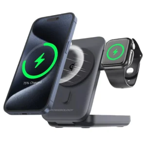 بنك طاقة Powerology بسعة 10000 مللي أمبير بتقنية Qi2 MagSafe وقوة 15 واط لأجهزة iPhone