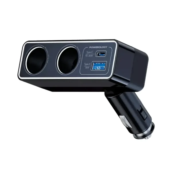Powerology Brio 54W Multi-Port Car Charger
