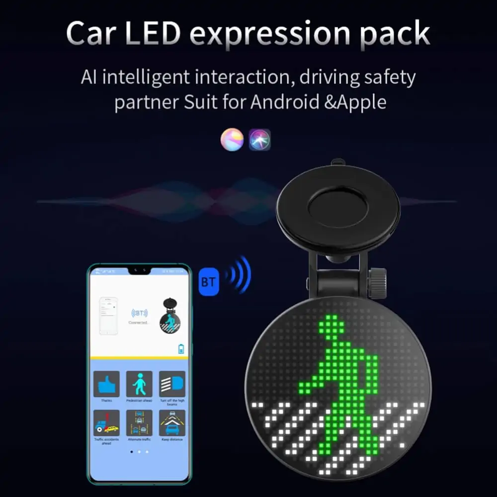 Fun Emoji Display EM01 For Car Back Glass