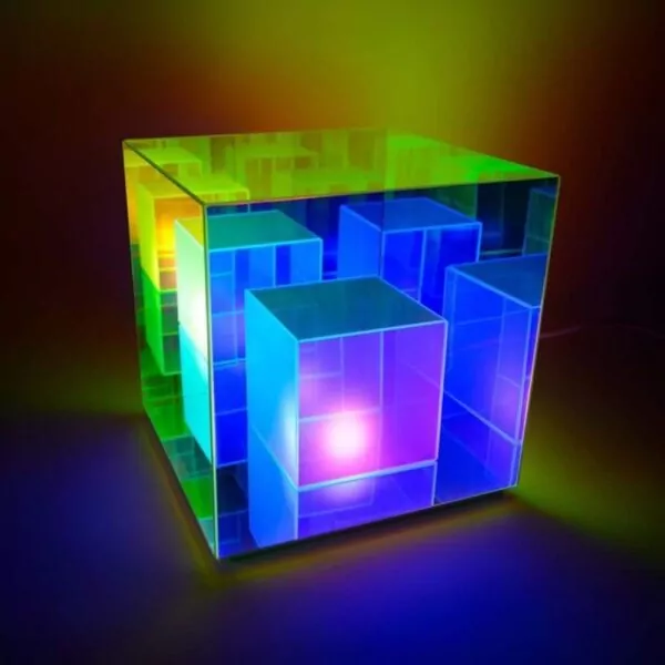 مصباح مكعب إنفينيتي مع صندوق RGB للديكور المنزلي