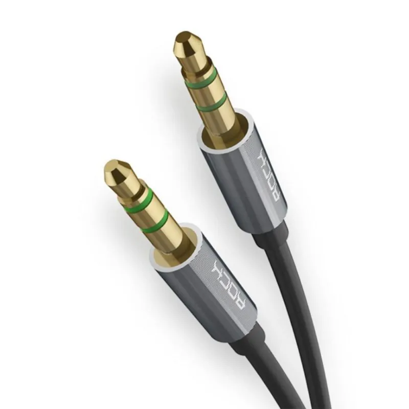 Rock Audio Cable 3.5mm To 3.5 Mm For Headphones Speakers