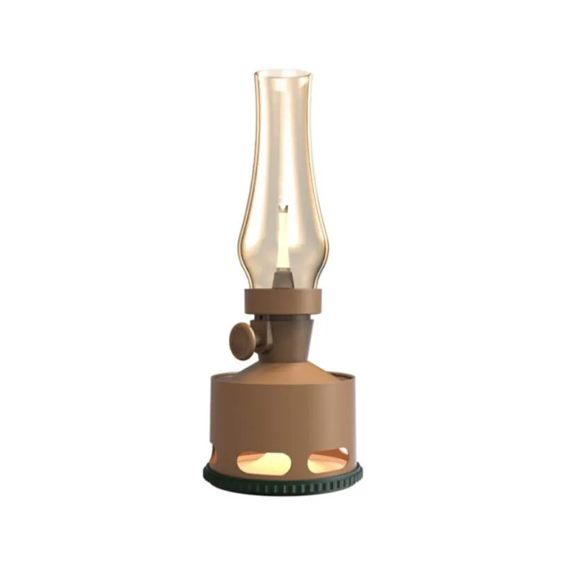 Tubicen OLD DAYS T140004 2 Light Cordless LED Oil Lamp Nightstand Kerosene Lamp