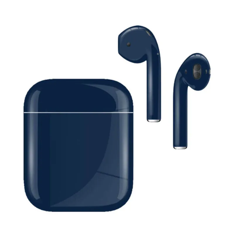airpods 2 blue glossy