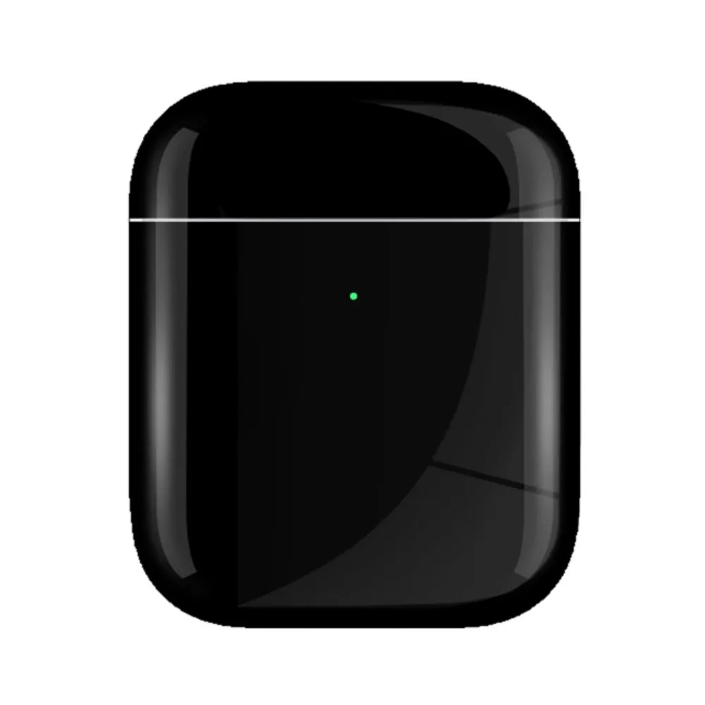 Airpods 2 Wireless Black Glossy Charging Case