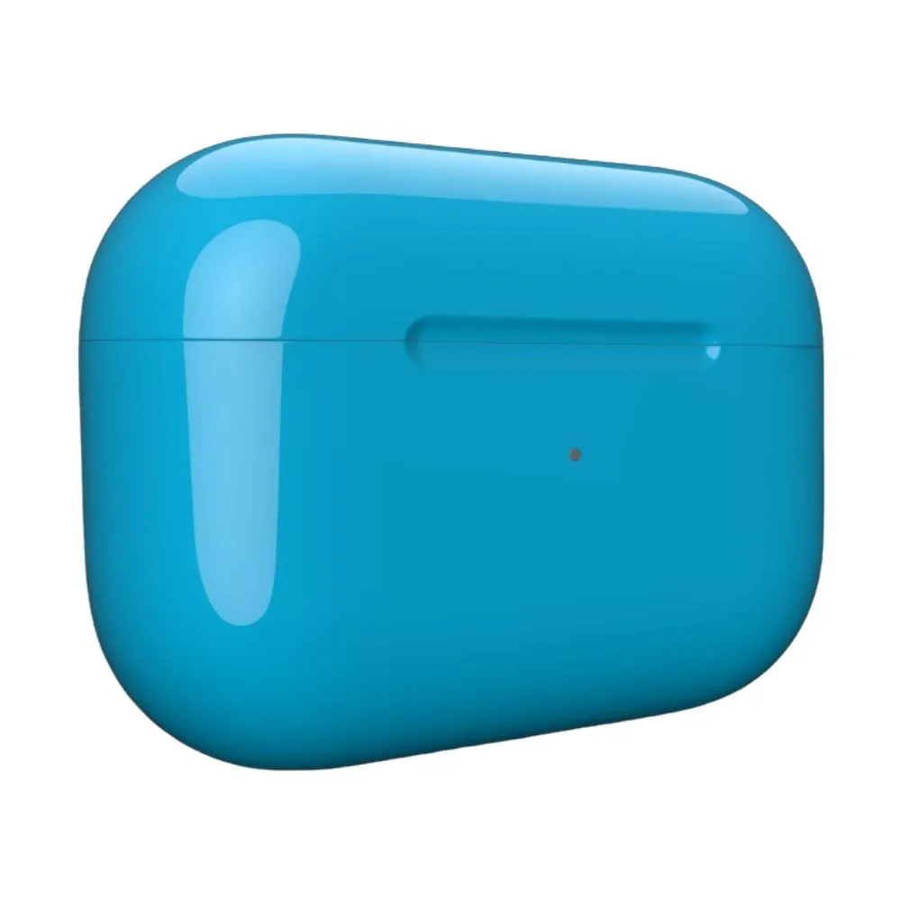 Airpods pro blue glossy charging case