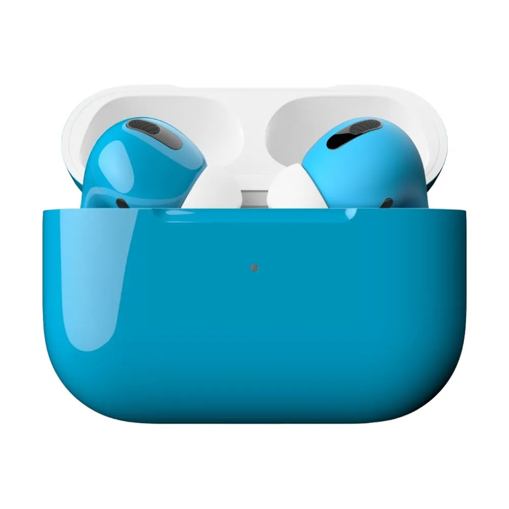 Airpods pro blue glossy