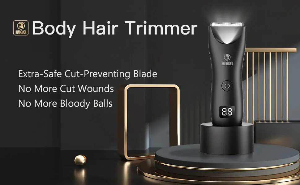 Bladelock 3 Electric Groin Hair Waterproof Trimmer for Men with LED Light