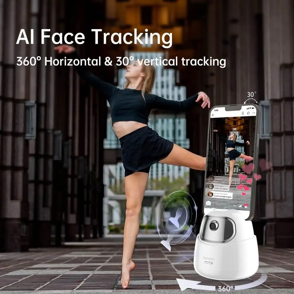Hohem GO Auto Face Tracking Tripod 360° Rotation Selfie Stand