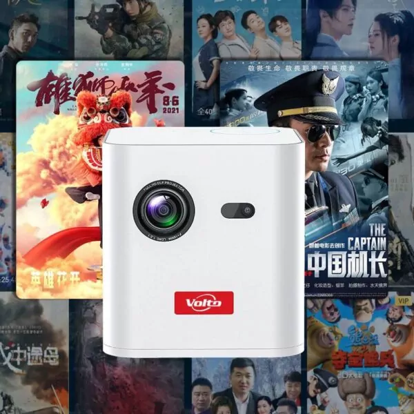 جهاز عرض صغير خارجي يعمل بالبطارية من Volto Projector Sky 010