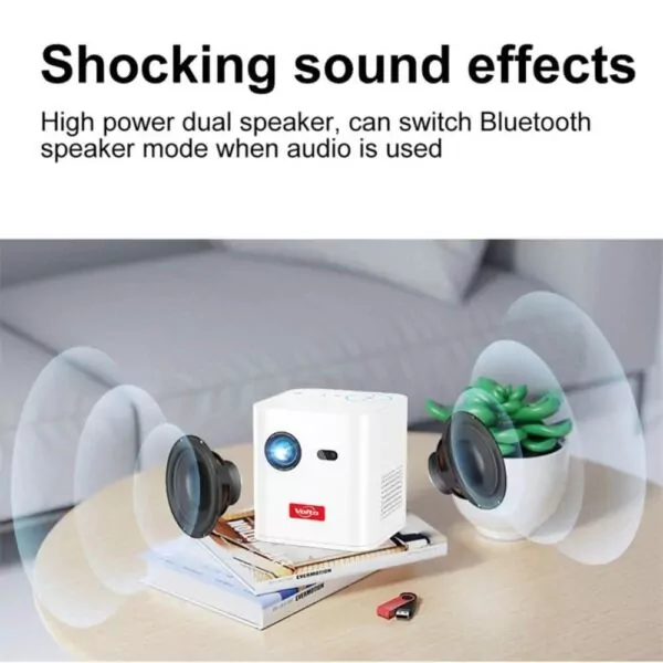 جهاز عرض صغير خارجي يعمل بالبطارية من Volto Projector Sky 010