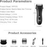 Waterproof Trimmer for Body & Groin Hairs