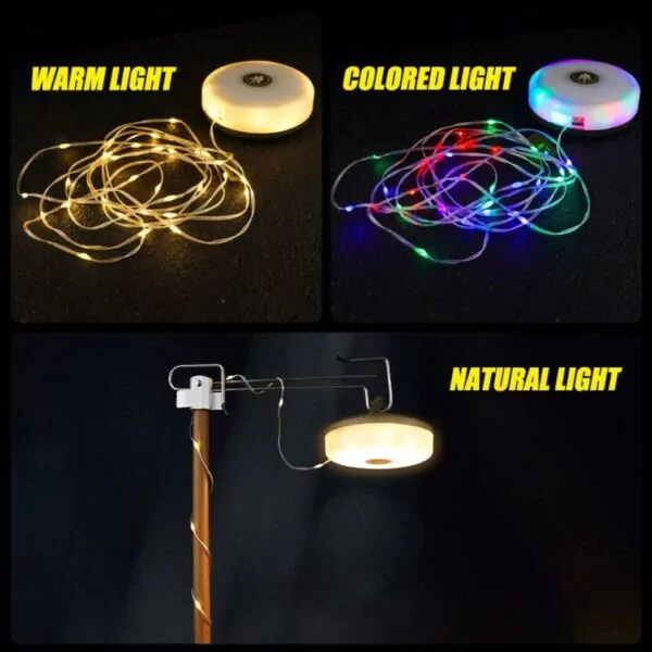 مصباح تخييم متعدد الوظائف xte led smd 2