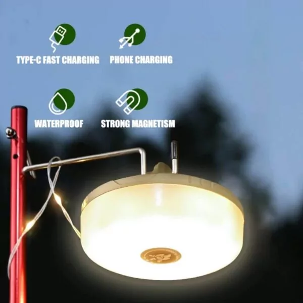 مصباح تخييم متعدد الوظائف xte led smd 5