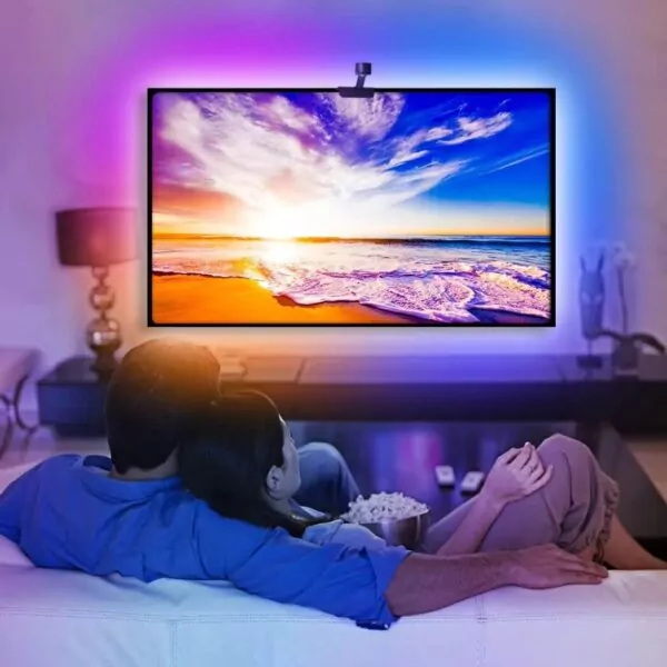 إضاءة خلفية للتلفزيون LED من Tuya-K88 مع كاميرا 5