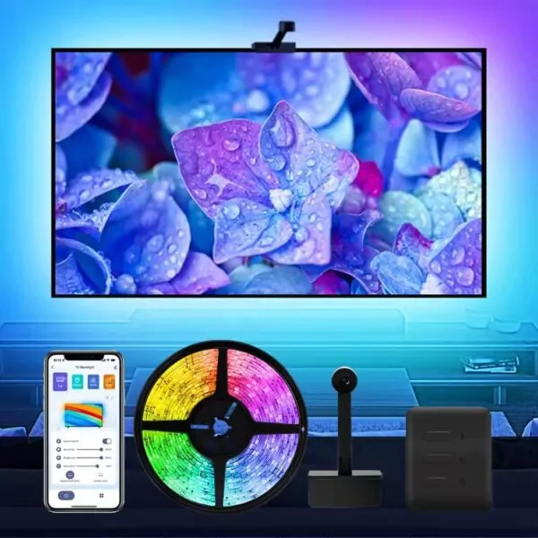 إضاءة خلفية للتلفزيون LED من Tuya-K88 مع كاميرا 6