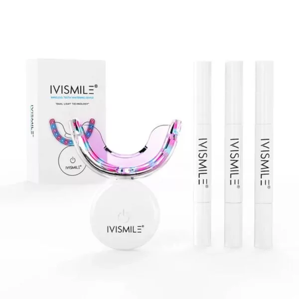 مجموعة تبييض الأسنان اللاسلكية ثنائية الضوء IVISMILE 1