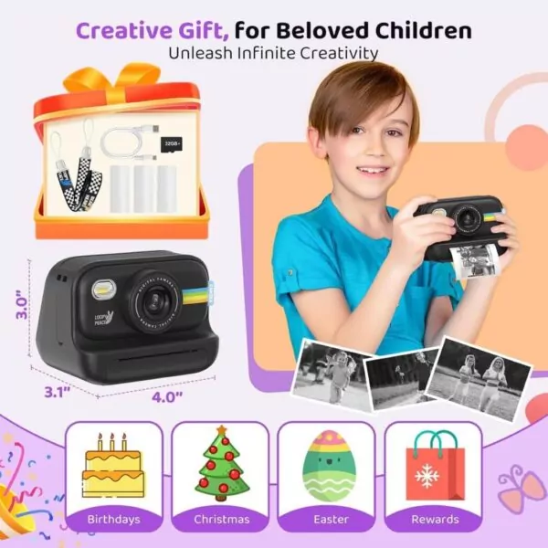 Instant Print Camera for Kids | Fun & Creative Photo Camera