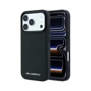 Karl Magsafe Grained PU Hard Case With Elongated Logo iPhone 18 Series